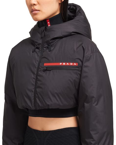 prada puffer jacket cropped.